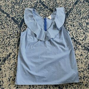 J. Crew Ruffle Sleeveless Top